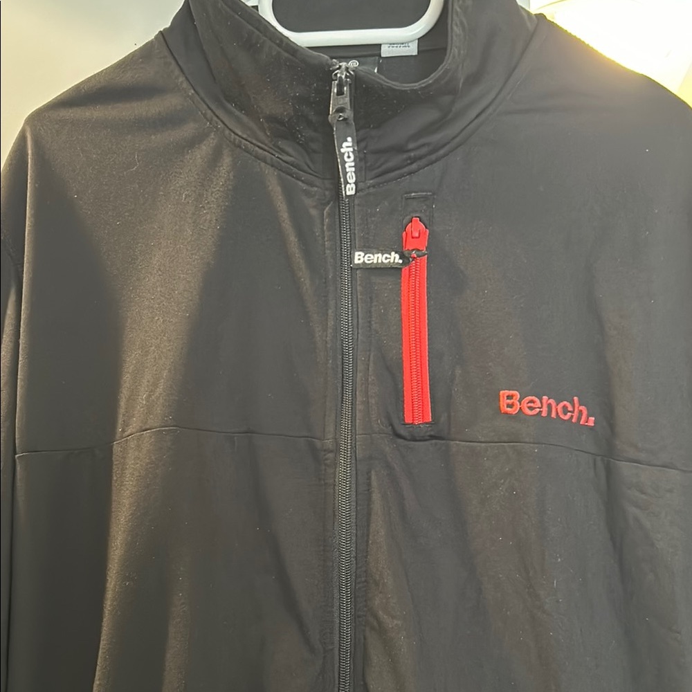 Bench Black Jacket with Red Accents